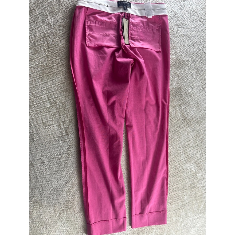 NWT Banana Republic Petite Ryan Dress Pants Womens 2P Pink Stretch Straight Leg - Picture 4 of 9
